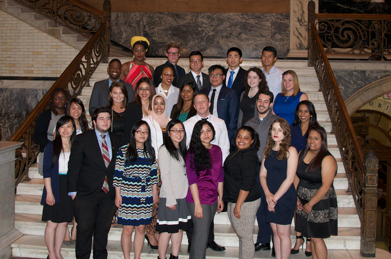 The Liberty Scholars set to finish their degrees this year gathered at Friday's celebration in their honor.